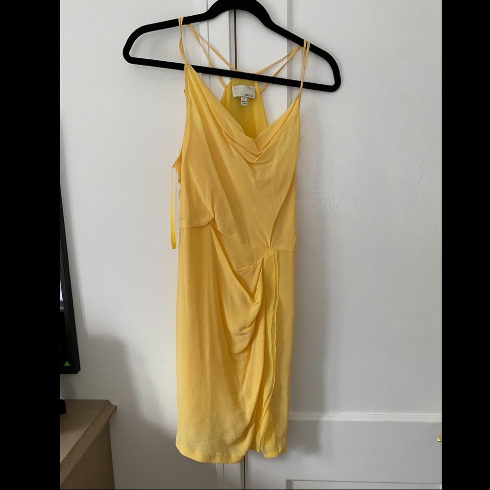 Yellow Greylin mini dress, size small